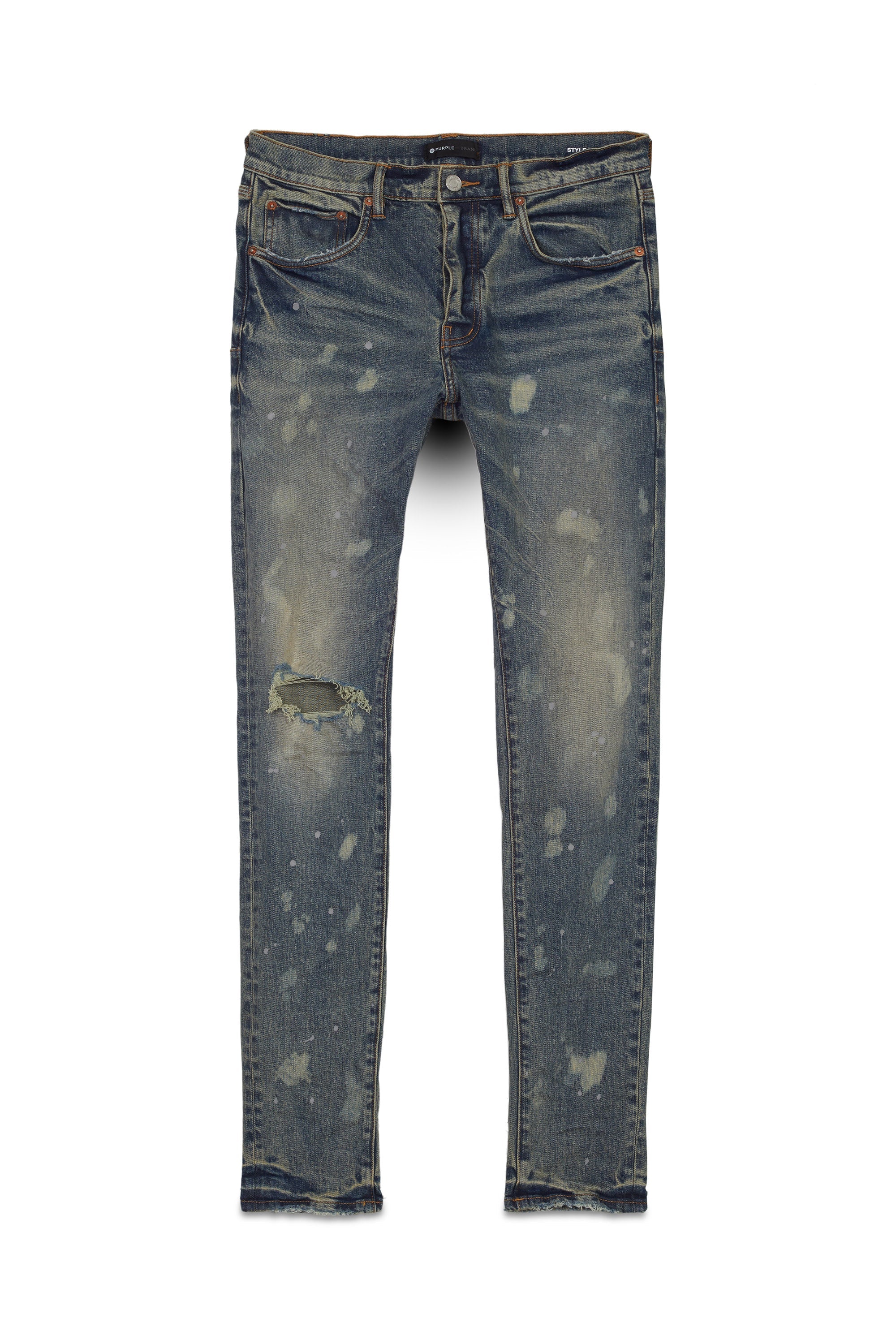 Purple Brand Jeans Mens Slim Fit Low Rise P001 Blue $295 Size 36