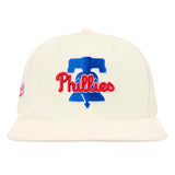 Pro Standard - Philadelphia Phillies Script Tail Wool Strapback - Eggshell