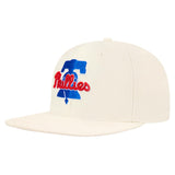 Pro Standard - Philadelphia Phillies Script Tail Wool Strapback - Eggshell