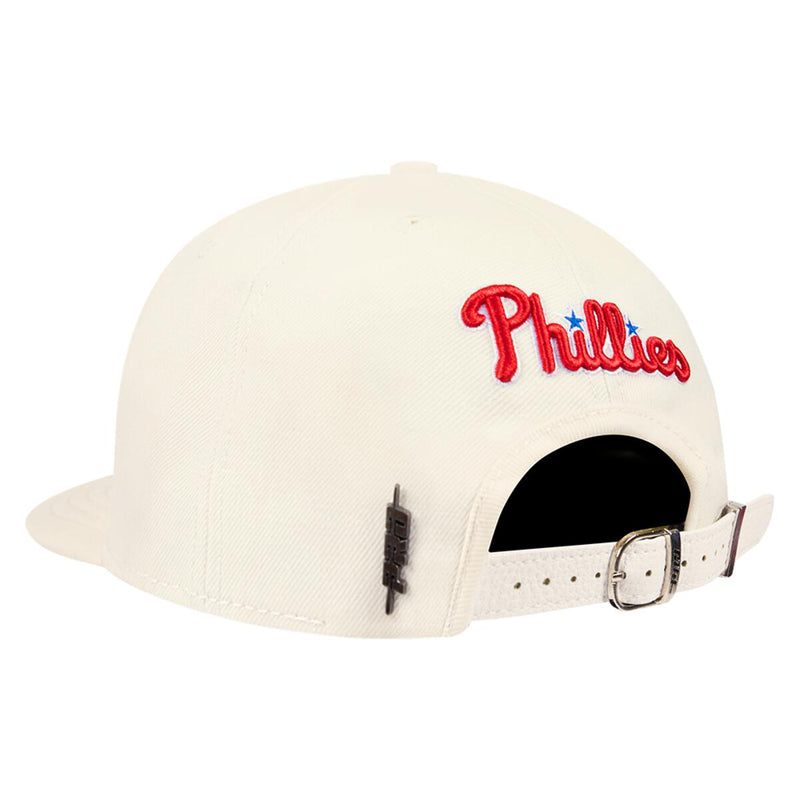 Pro Standard - Philadelphia Phillies Script Tail Wool Strapback - Eggshell