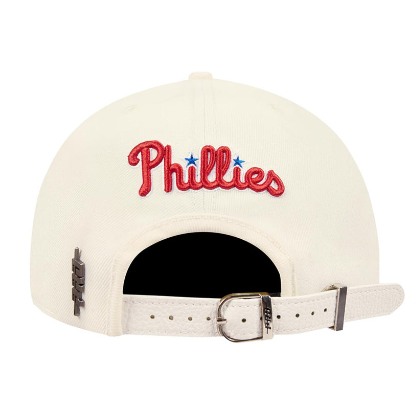 Pro Standard - Philadelphia Phillies Script Tail Wool Strapback - Eggshell