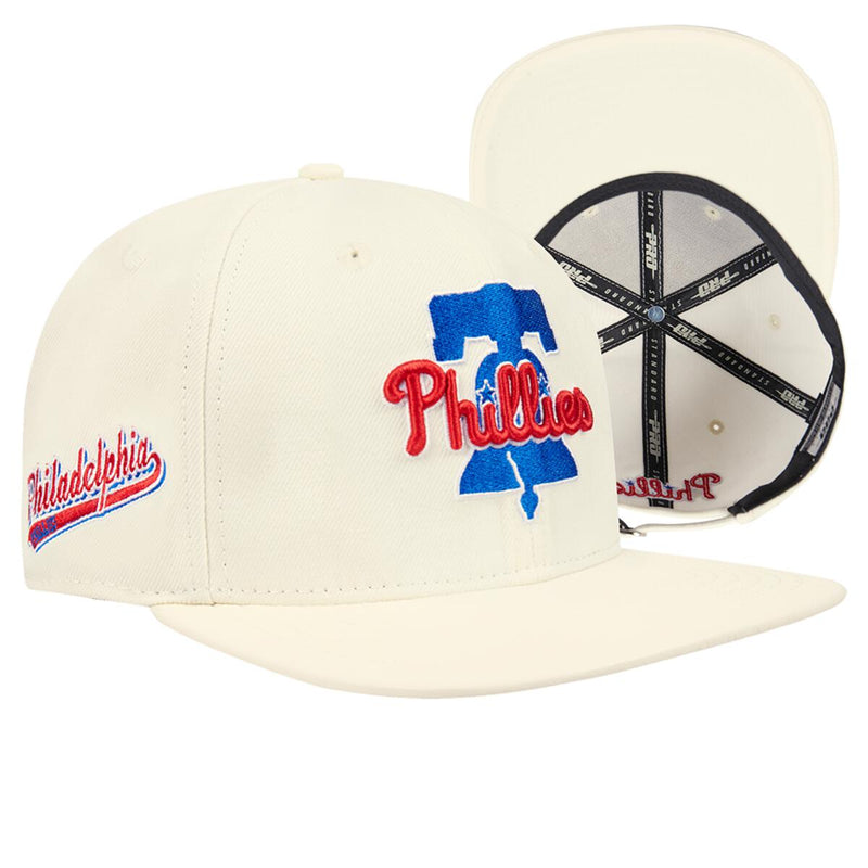 Pro Standard - Philadelphia Phillies Script Tail Wool Strapback - Eggshell