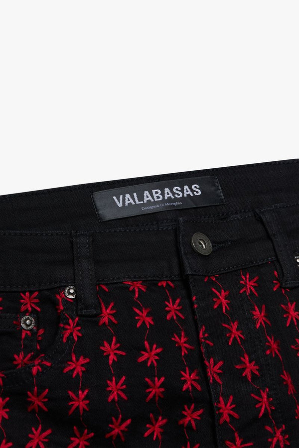 Valabasas "ASTERISK" Black / Red Stacked Flare