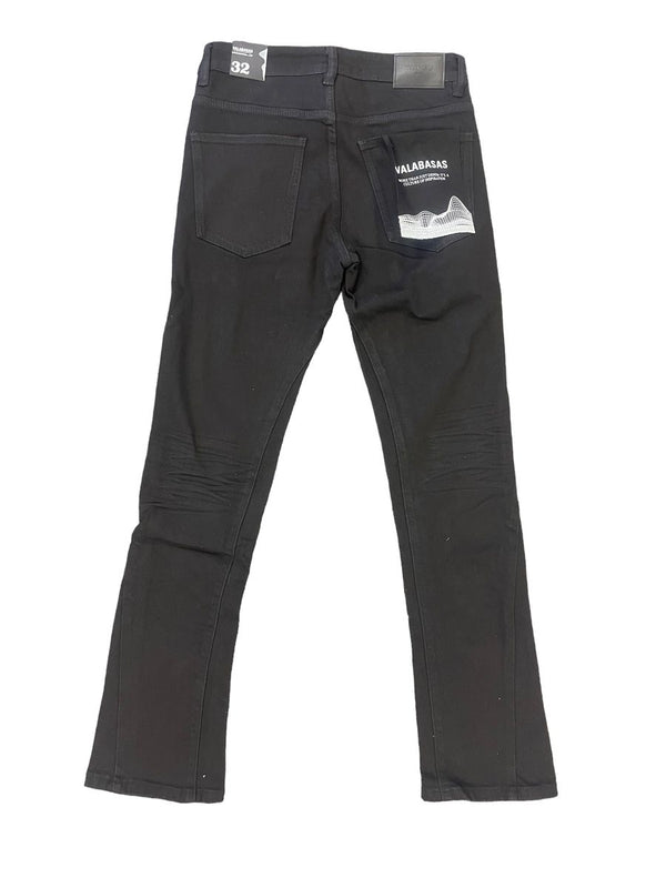 Valabasas "ESSENCE" Black Straight Jeans