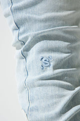 Serenede "GARDEN" Stacked Jeans - Light Blue