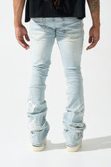 Serenede "GARDEN" Stacked Jeans - Light Blue