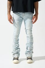 Serenede "GARDEN" Stacked Jeans - Light Blue