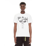 Cult Of Individuality Short Sleeve Crew Neck Tee "Hail To The King" In White