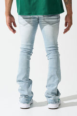 Serenede "AZUL" Stacked Jeans - Sky Blue