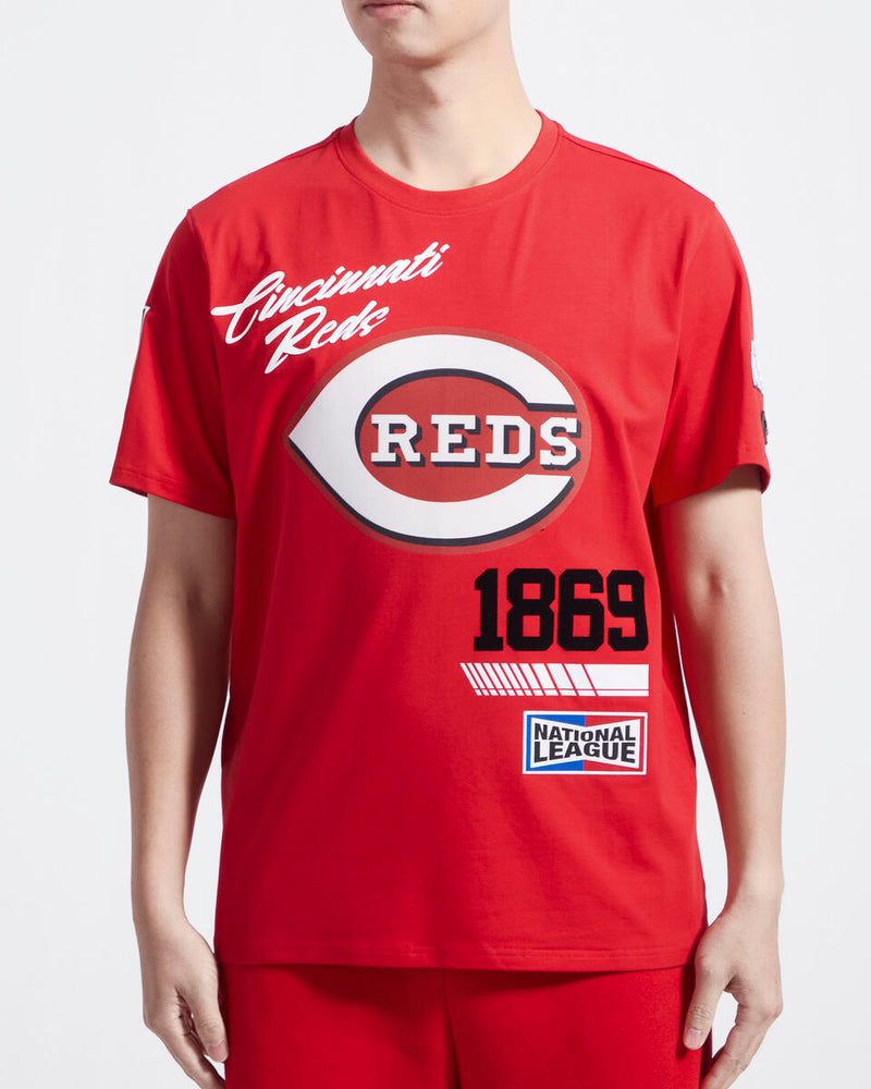 Pro Standard Cincinnati Reds Fast Lane Sj Tee - Red