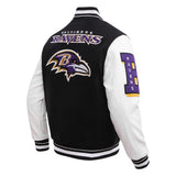 Pro Standard - Baltimore Ravens Mash Up M Rib Wool Varsity Jacket - Black