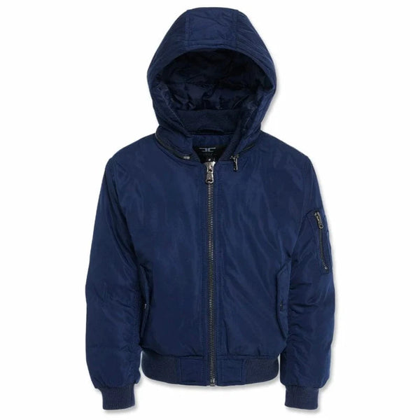 Jordan Craig - Kids Squadron Hooded Bomber Jacket - Navy