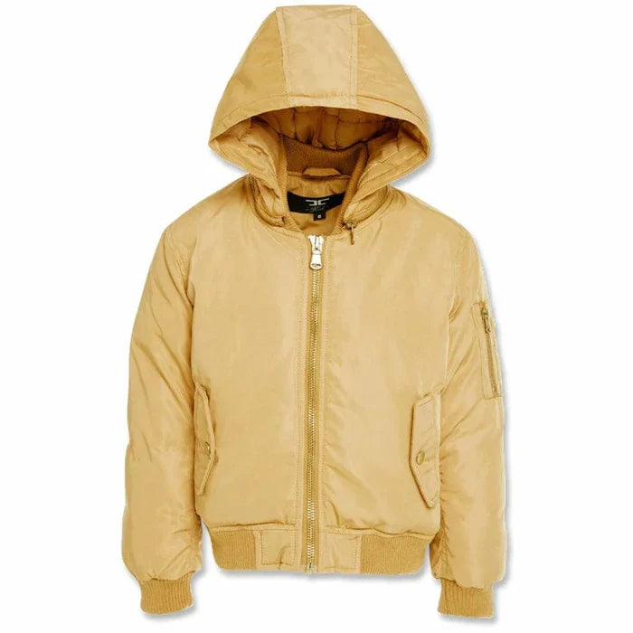 Jordan Craig - Kids Squadron Hooded Bomber Jacket - Desert