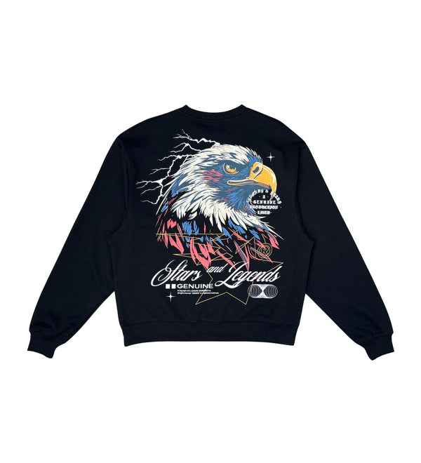 Genuine - Stars & Legends Crewneck - Black