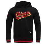 Pro Standard - Chicago Blackhawks Script Tail Rib Flc Po Hoodie - Black Red