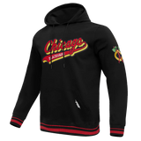 Pro Standard - Chicago Blackhawks Script Tail Rib Flc Po Hoodie - Black Red