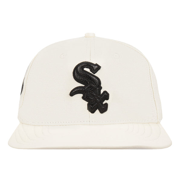 Pro Standard - Chicago White Sox Triple Tonal Primary Logo Strapback Hat - Eggshell / Black