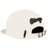 Pro Standard - Chicago White Sox Triple Tonal Primary Logo Strapback Hat - Eggshell / Black