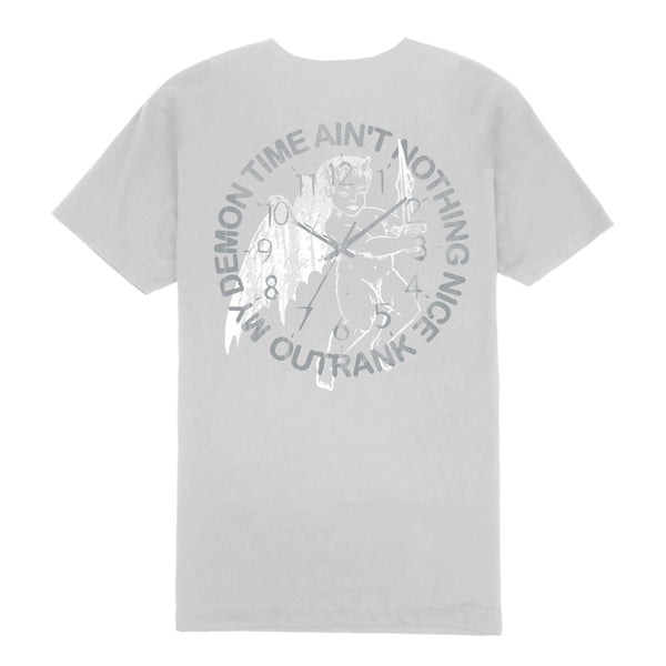 Outrank Demon Time T-Shirt  - Silver