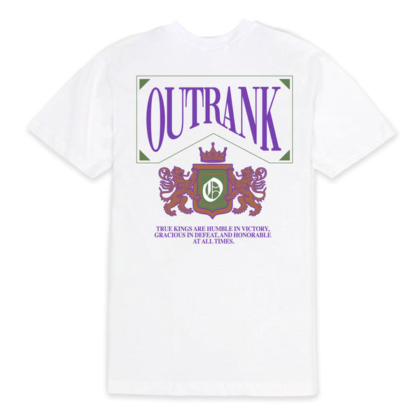 Outrank True Kings T-Shirt - White Purple