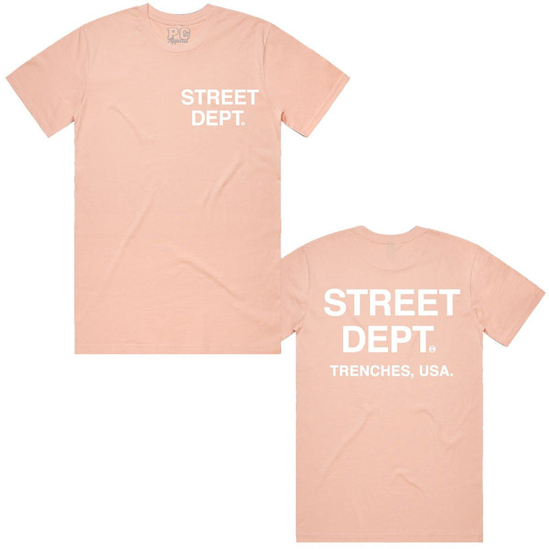 Pg Apparel Street Dept T-Shirt  - Pale Pink