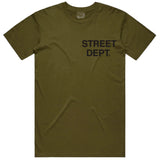 Pg Apparel Street Dept T-Shirt  - Olive Green