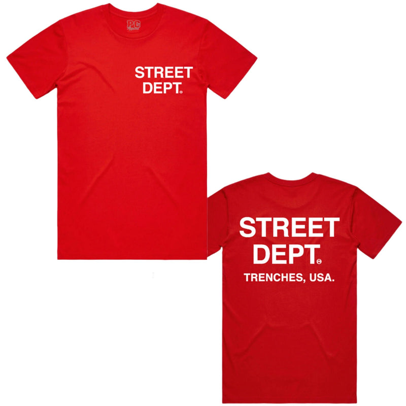 Pg Apparel Street Dept T-Shirt  - Red