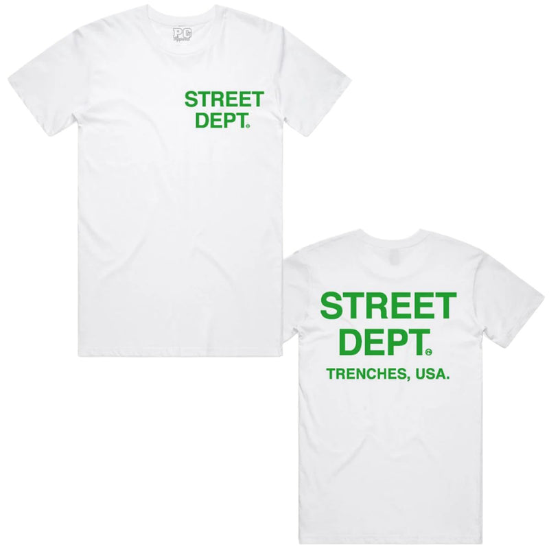 Pg Apparel Street Dept T-Shirt  - White Green