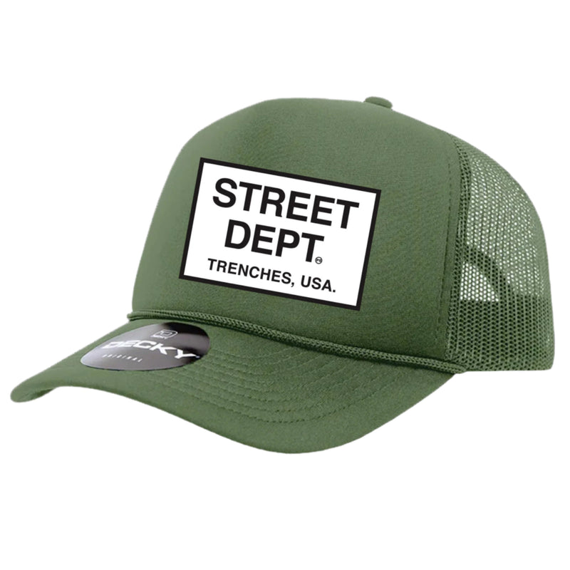 Pg Apparel Street Dept Trucker hat  - Olive Green