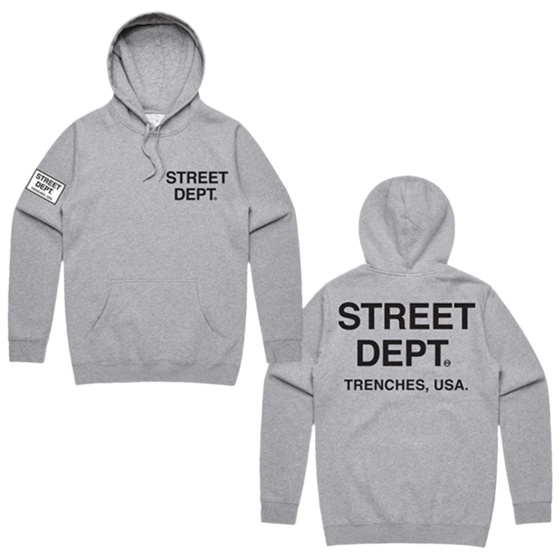 Pg Street Dept Men Hoodie - Grey Black