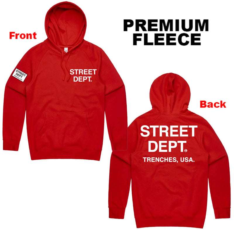 Pg Street Dept Men Hoodie - Red