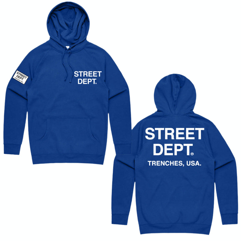 Pg Street Dept Men Hoodie - Royal Blue