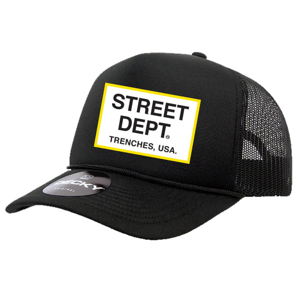 Pg Apparel Street Dept Trucker hat  - Black Golden Yellow