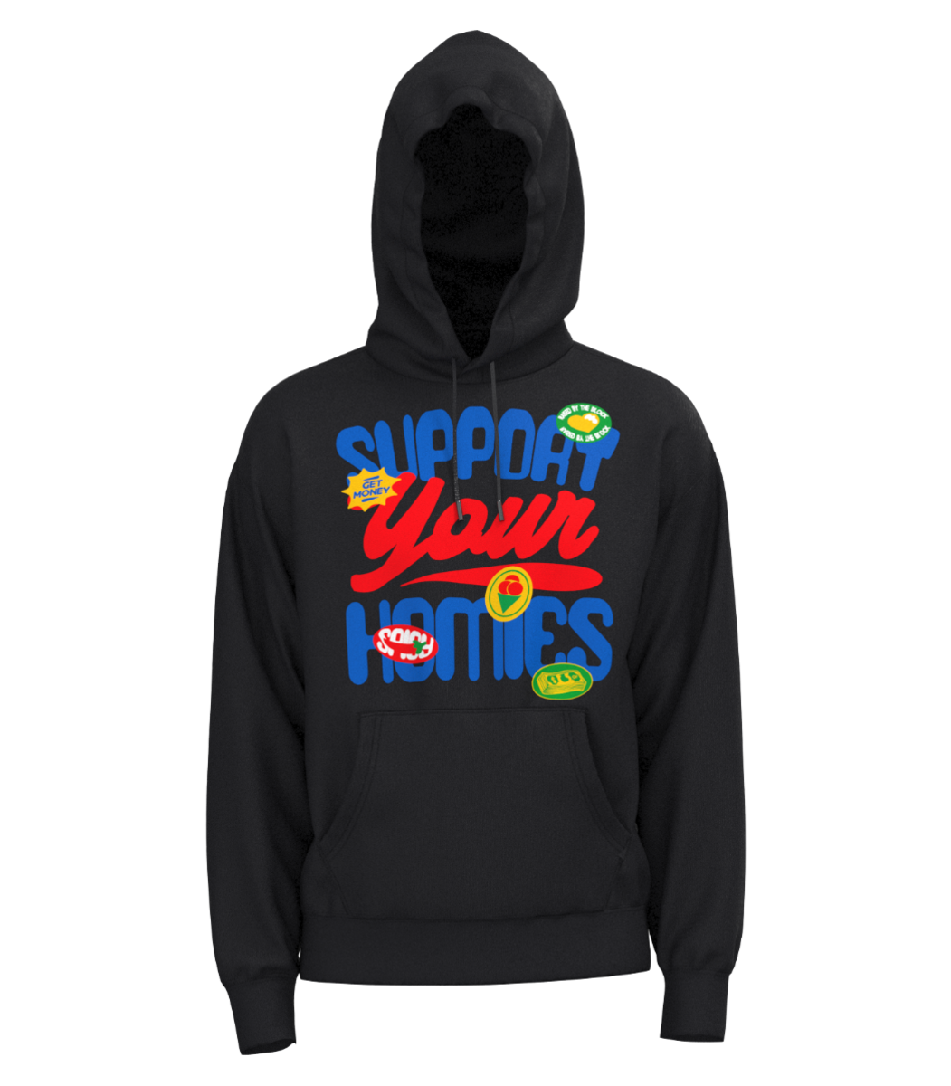 Point Blank Support Your Homies Hoodie - Black – BLVD