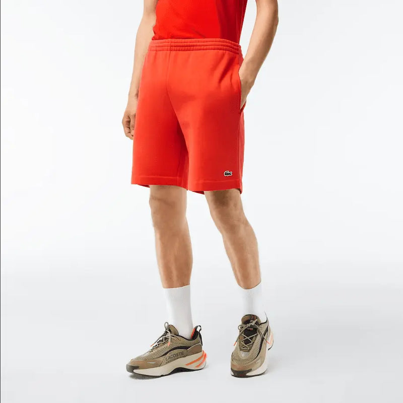 Lacoste Men's Organic Brushed Cotton Fleece Shorts - Watermelon 02K