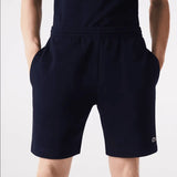 Lacoste Men's Organic Brushed Cotton Fleece Shorts - Navy Blue 166