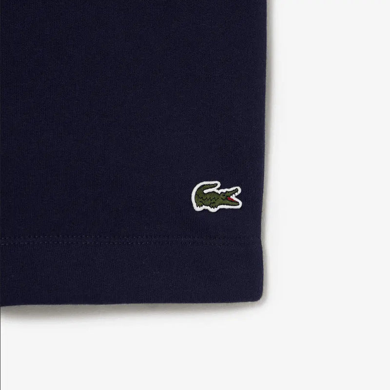 Lacoste Men's Organic Brushed Cotton Fleece Shorts - Navy Blue 166