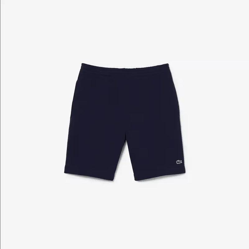Lacoste Men's Organic Brushed Cotton Fleece Shorts - Navy Blue 166