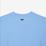 Lacoste Men’s Crew Neck Loose Fit Crocodile Print T-Shirt - Baby Blue HBP