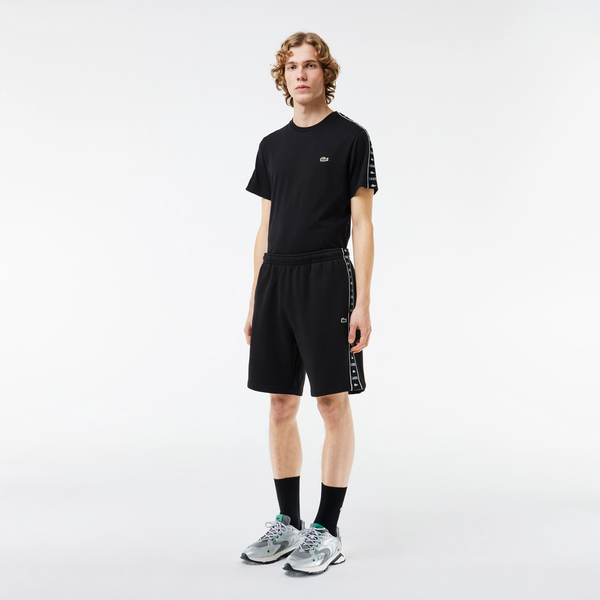 Lacoste Men's Logo Stripe T-Shirt & Shorts Set - Black 031