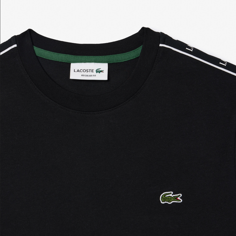 Lacoste Men's Logo Stripe T-Shirt & Shorts Set - Black 031