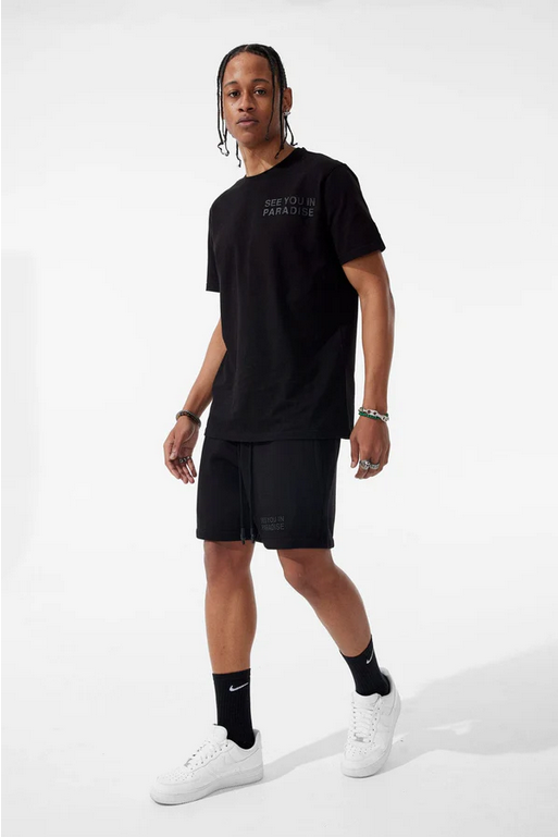 Jordan Craig Men Retro - Paradise Tonal Shorts Set - Black