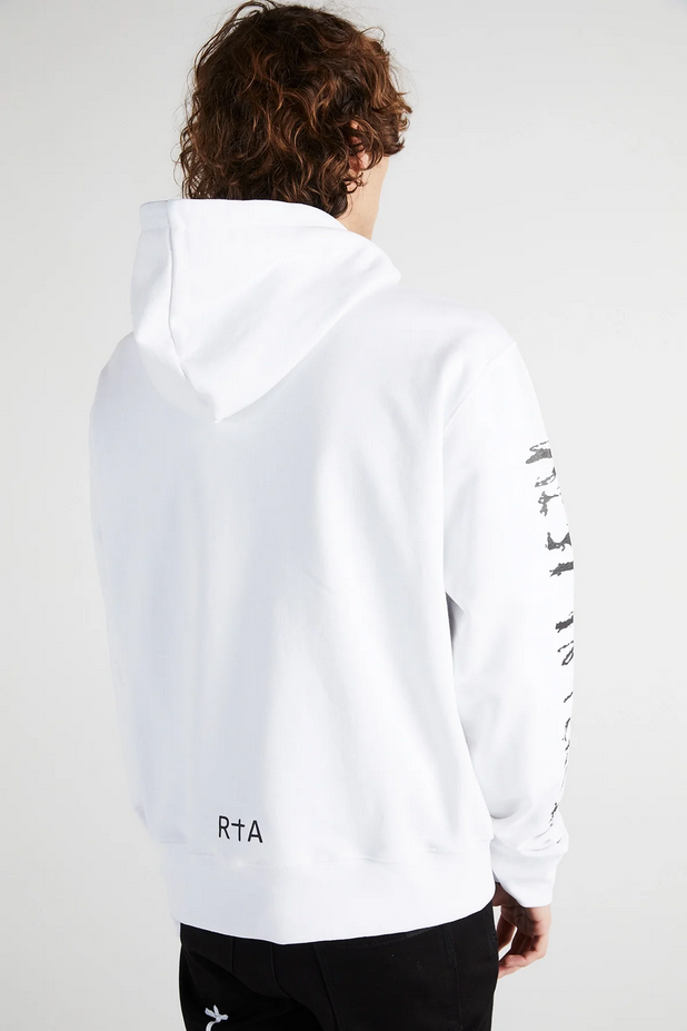 RTA Dion Hoodie | White Rest In Peace