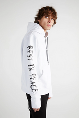 RTA Dion Hoodie | White Rest In Peace