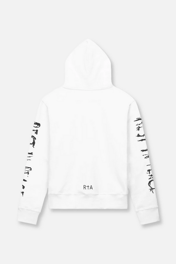 RTA Dion Hoodie | White Rest In Peace