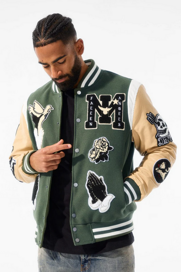 Jordan Craig Fallen Angels Varsity Jacket (Pine)