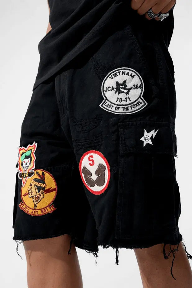 Jordan Craig - Retro - War Angel Cargo Shorts - Black