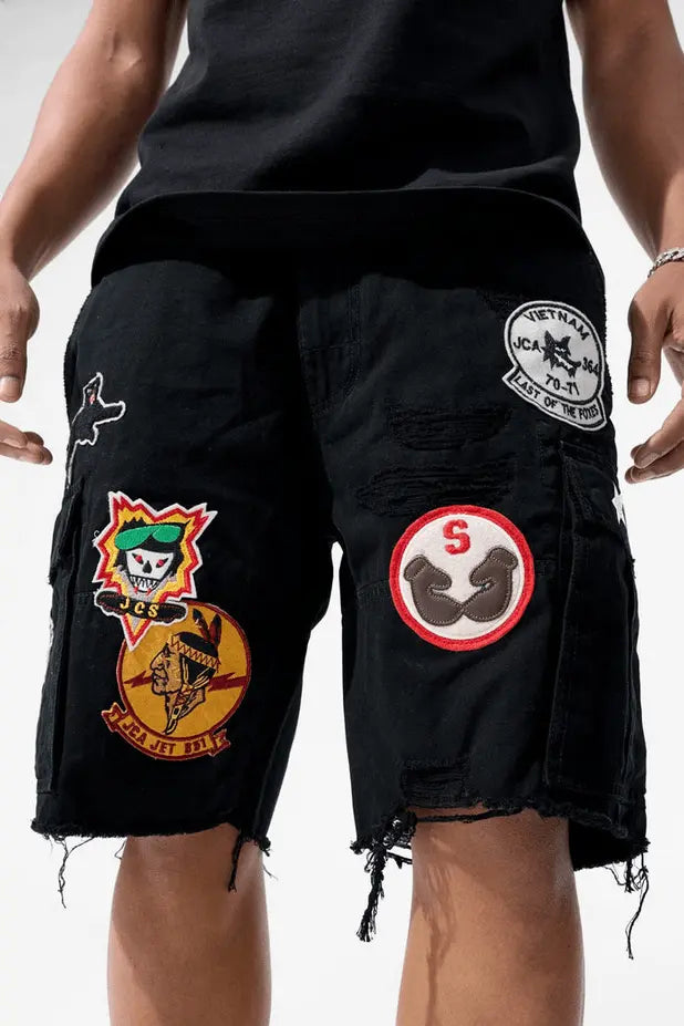 Jordan Craig - Retro - War Angel Cargo Shorts - Black