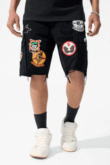 Jordan Craig - Retro - War Angel Cargo Shorts - Black