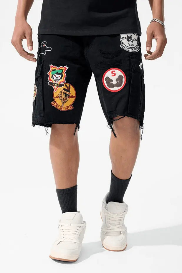 Jordan Craig - Retro - War Angel Cargo Shorts - Black